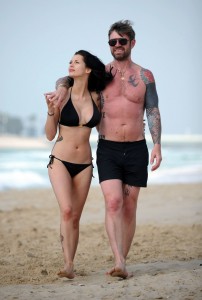 Jessica Jane Clement Bikini Candids On The Beach In Dubai