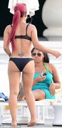 Christina Milian - wearing a bikini at a pool in South Beach 06/28/13