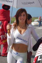 Naked grid girl Formula 1