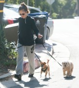 Minka Kelly - Walking her dog in West Hollywood 04/08/2015