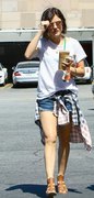 Lucy Hale - Leaving Starbucks, West Hollywood, CA 04/09/2015