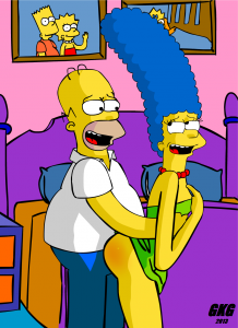 Marge Simpson puta de barrio (comics xxx)